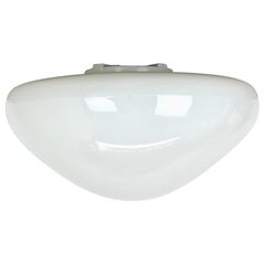 Applique da soffitto in vetro da 30 cm "Wv339" di Wilhelm Wagenfeld Lindner Germania, 1960