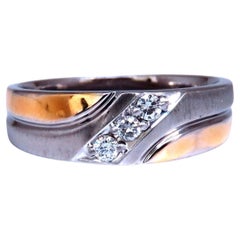 .30ct. mens natural round diamond traditional ring 14kt Gold*