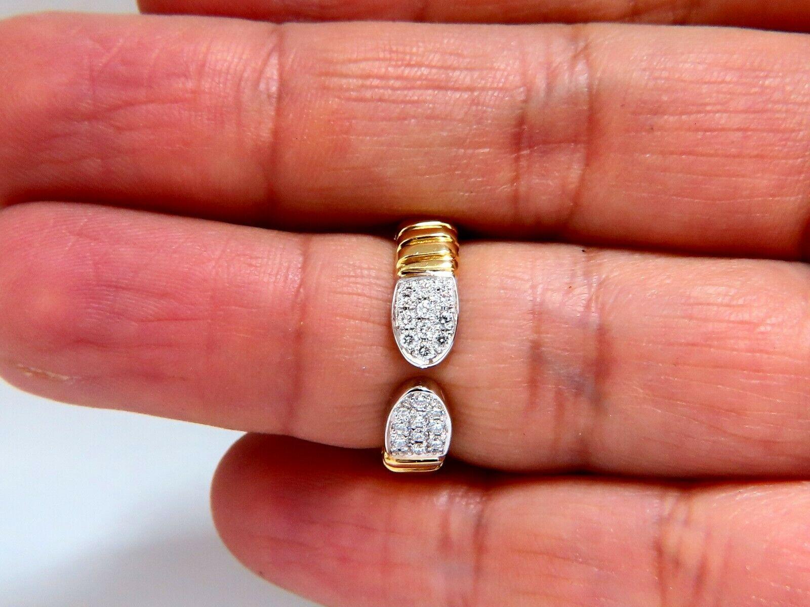 .30 Carat Natural Diamonds Adjustable Ring 18 Karat Accordion Shank For Sale 1