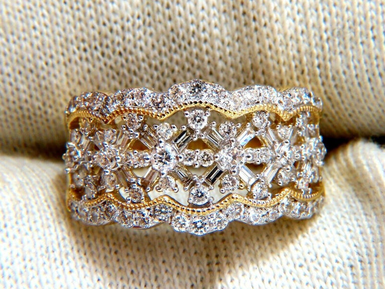 .30ct Natural Diamonds Filigree Curling Ring 14kt For Sale at 1stDibs