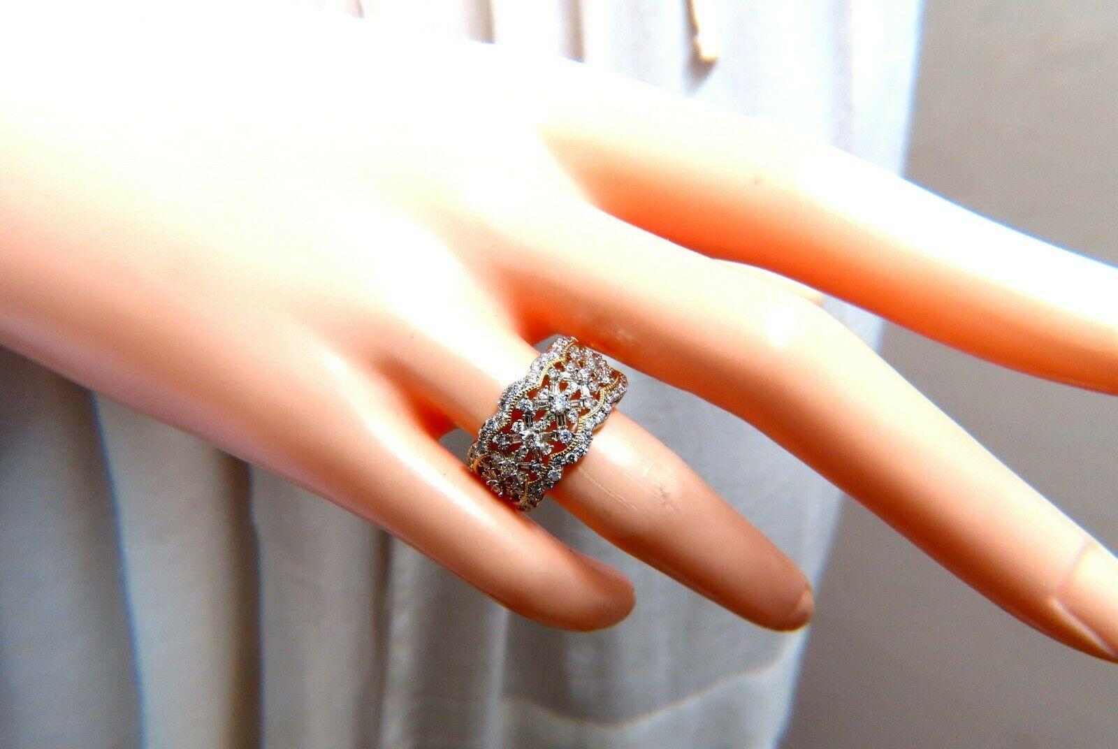 0,30 Karat natürliche Diamanten Filigran geschwungener Ring 14kt im Zustand „Neu“ in New York, NY