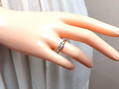 .30ct Vintage Old Miner Diamond Solitaire Ring 14kt*