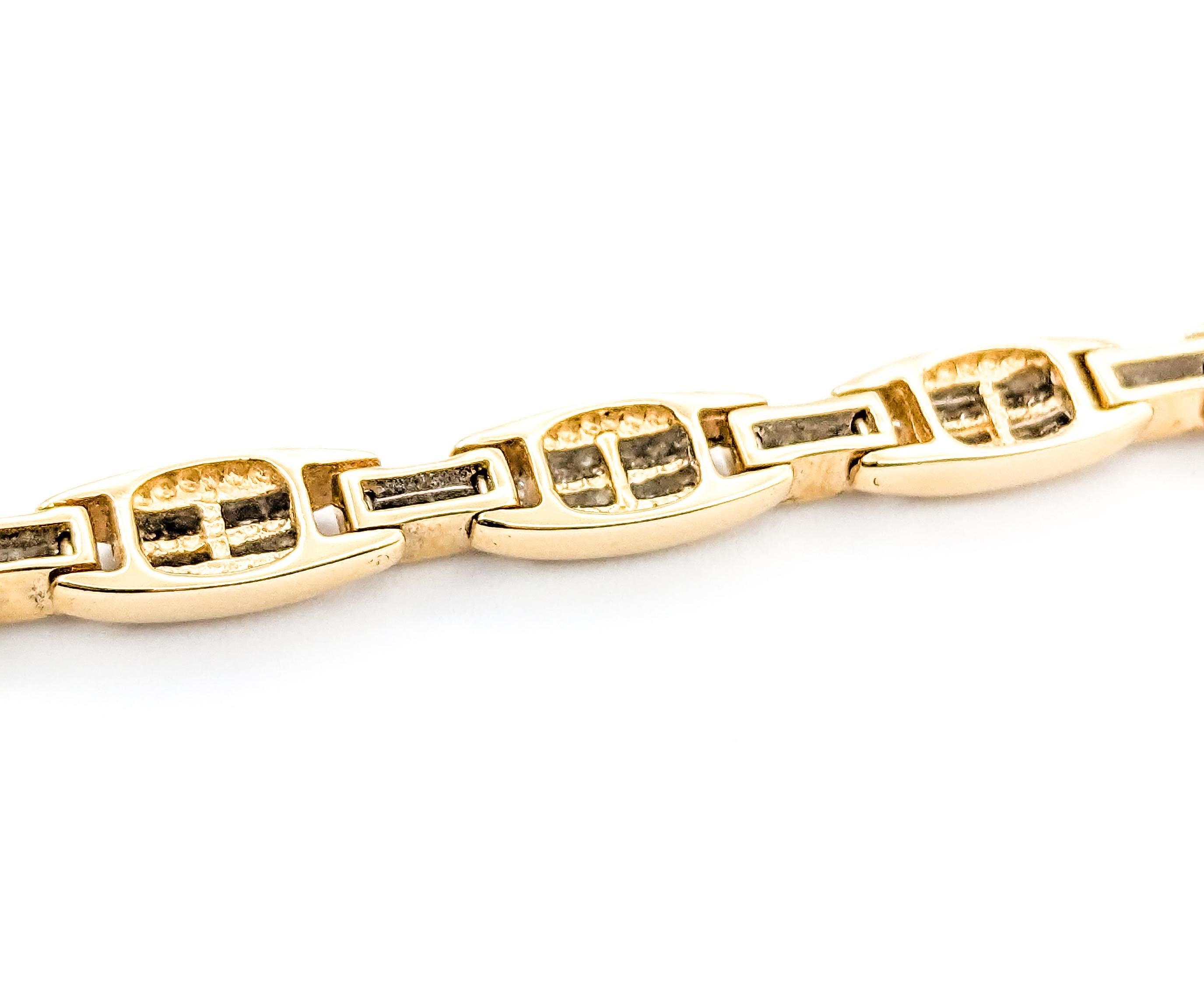 3,0ctw Diamant-Tennisarmband aus Gelbgold Damen im Angebot