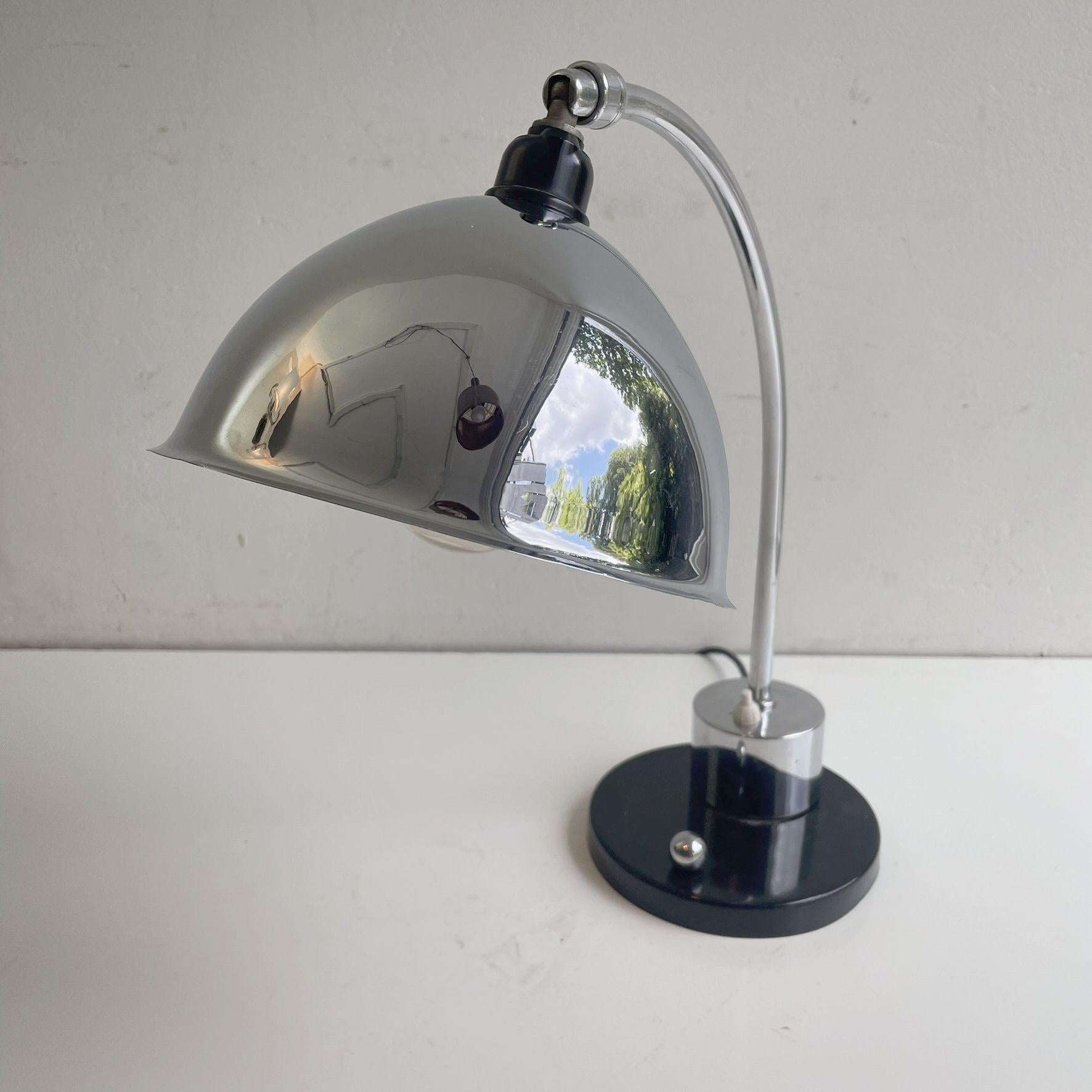 30ies Daalderop Bauhaus Style Desk Light For Sale 1