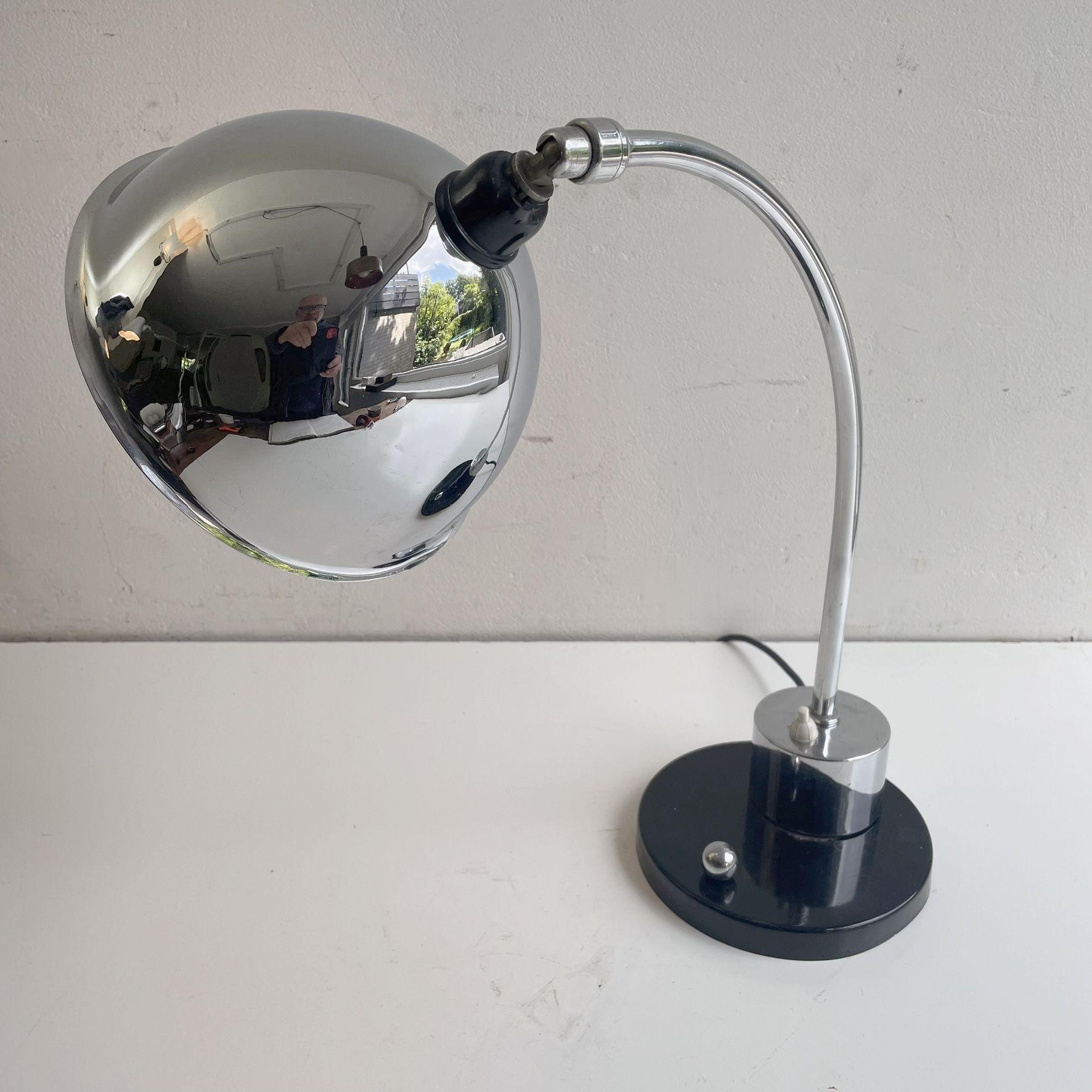 30ies Daalderop Bauhaus Style Desk Light For Sale 3