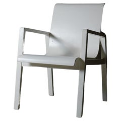 30's alvar aalto 403 hallway chair painted white