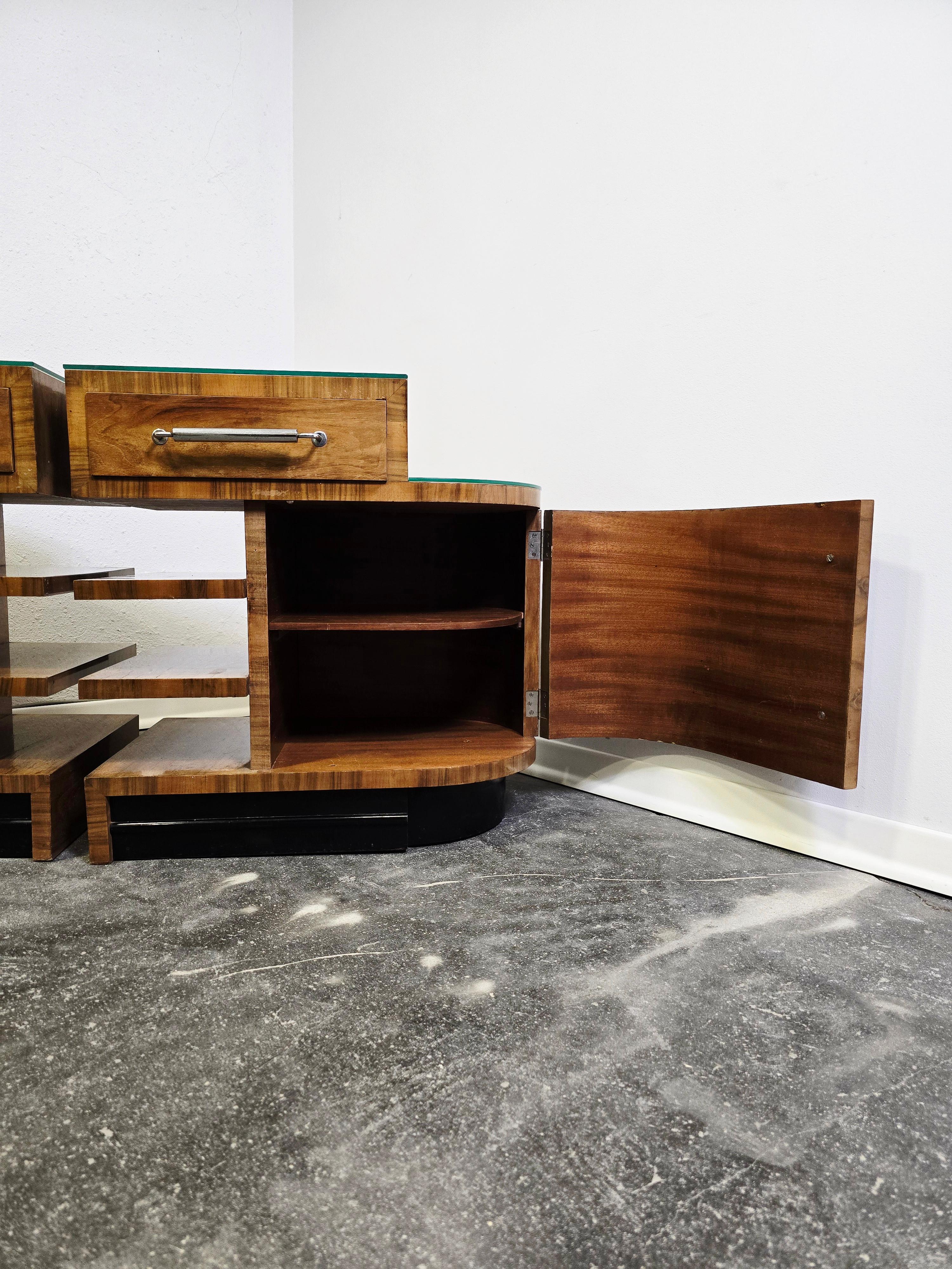 Tables de nuit Art Déco années 30 en vente 3