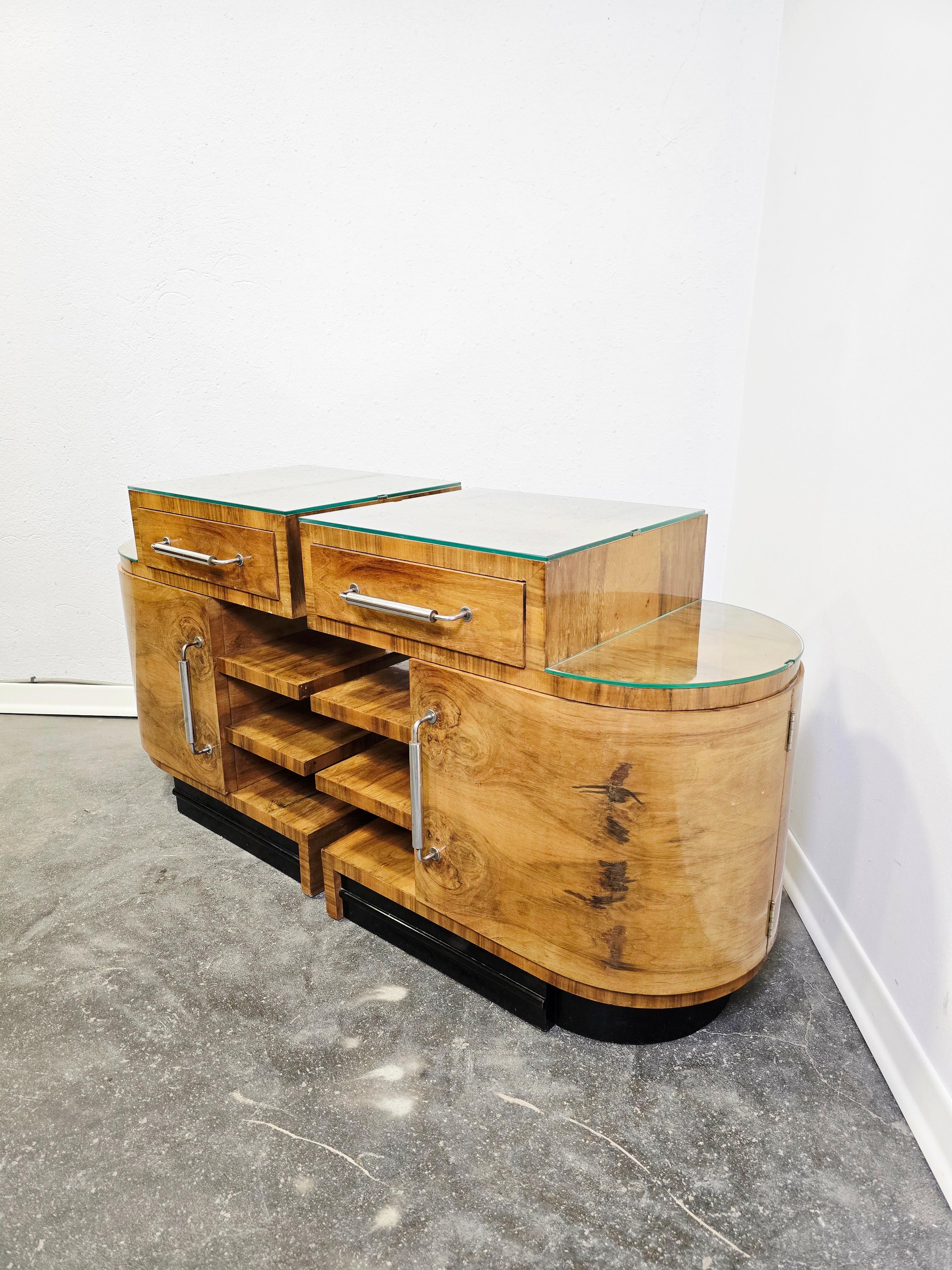 Tables de nuit Art Déco années 30 en vente 8