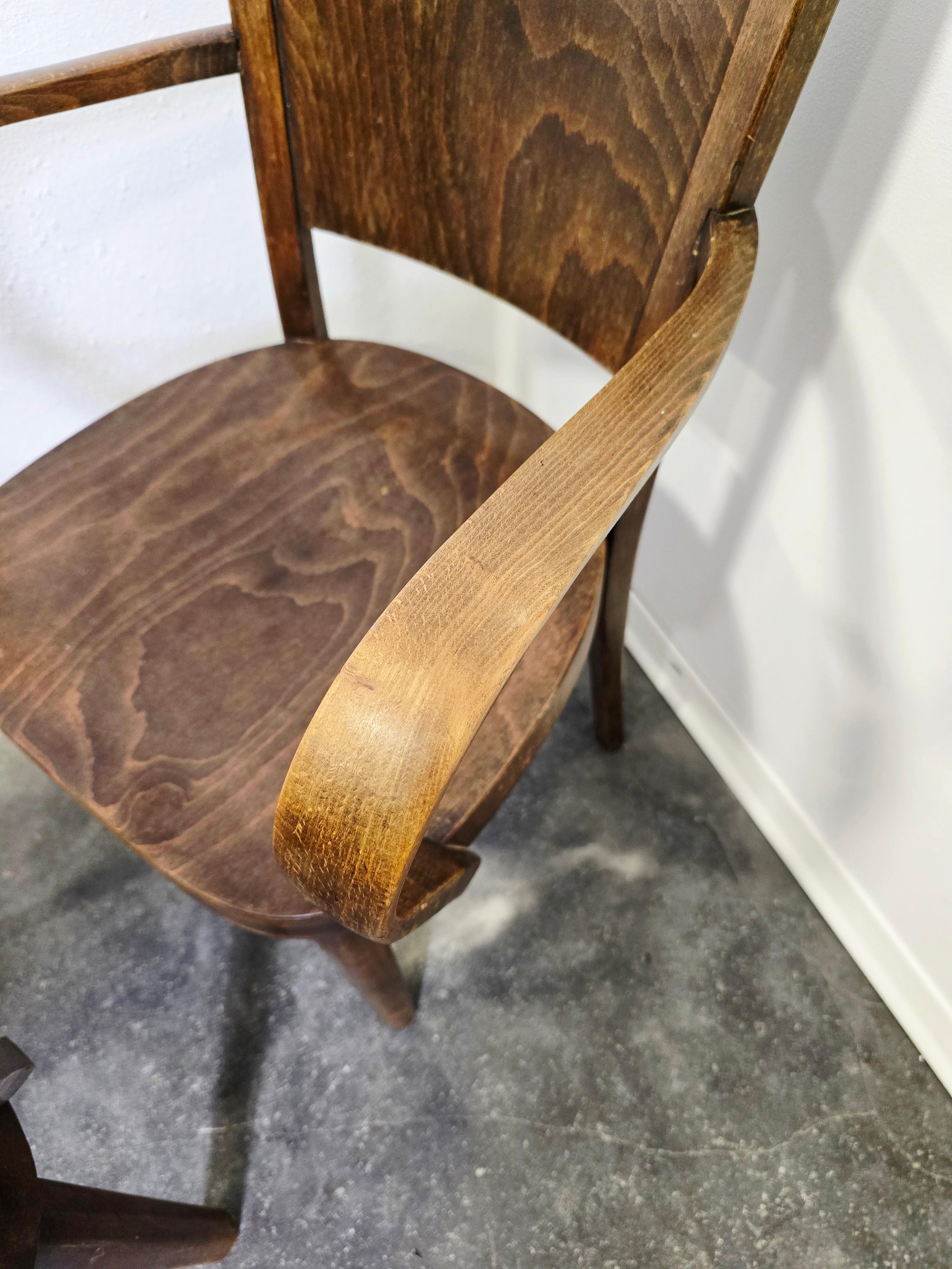 30s Bentwood Armchair en venta 7