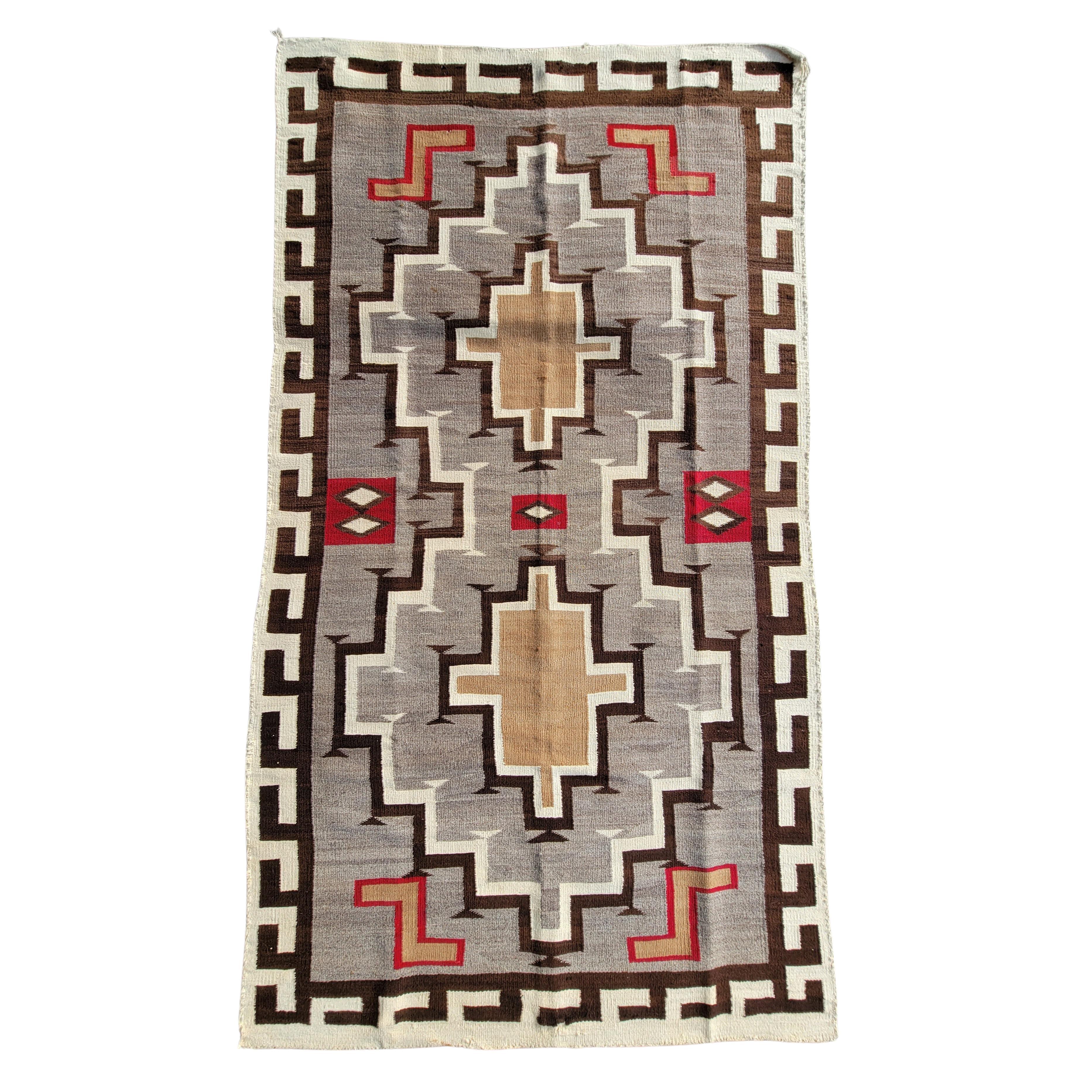1930s Klagetoh Handmade Large Weaving 