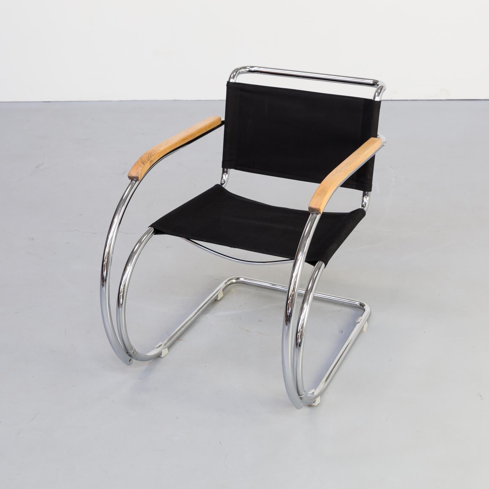 Mid-Century Modern 1930s Ludwig Mies van der Rohe MR 534 / MR 20 fauteuil for Mücke Melder For Sale