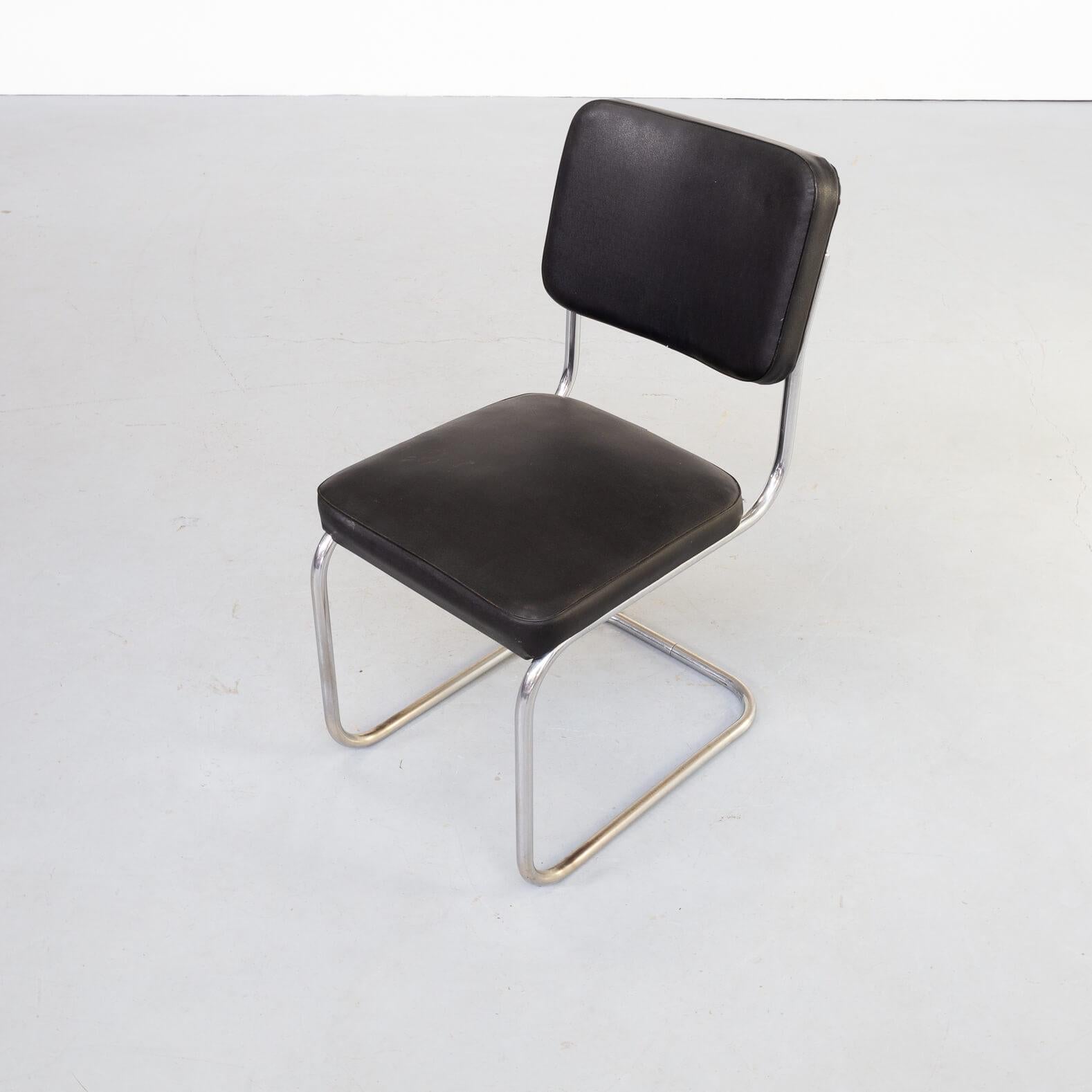 Metal 30s Mart Stam Cantilever Chair for Mauser Waldeck Set/2 For Sale