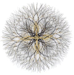 30"x30" Metal Wall Sculpture in Brass, Stainless, and Bronze #758