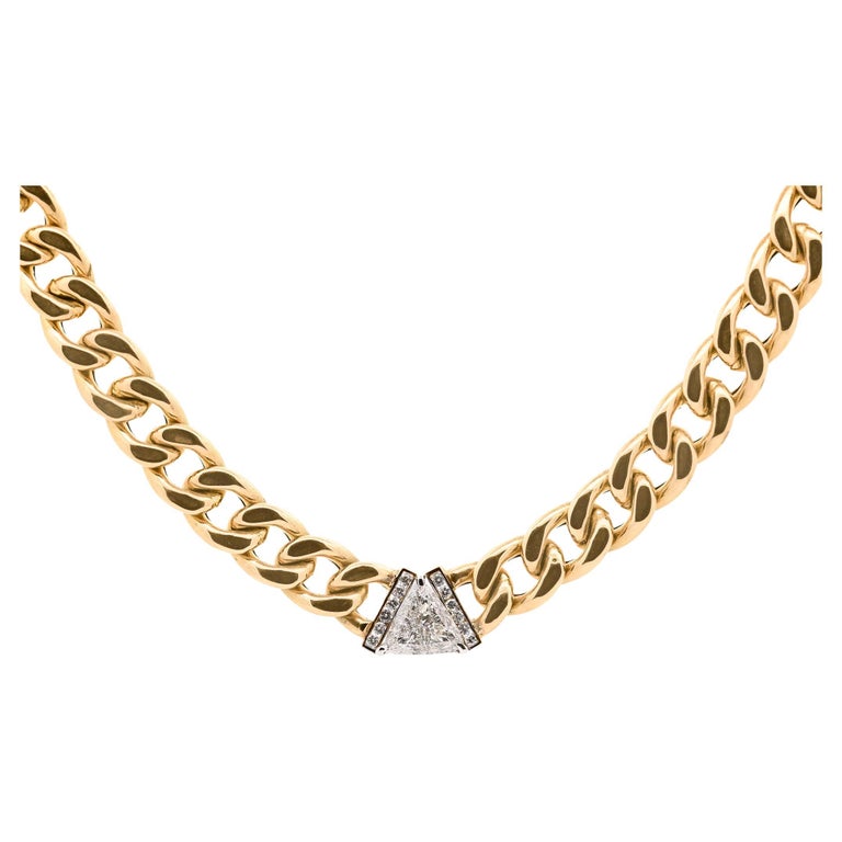 Collana con catena a palline in oro massiccio 18 carati