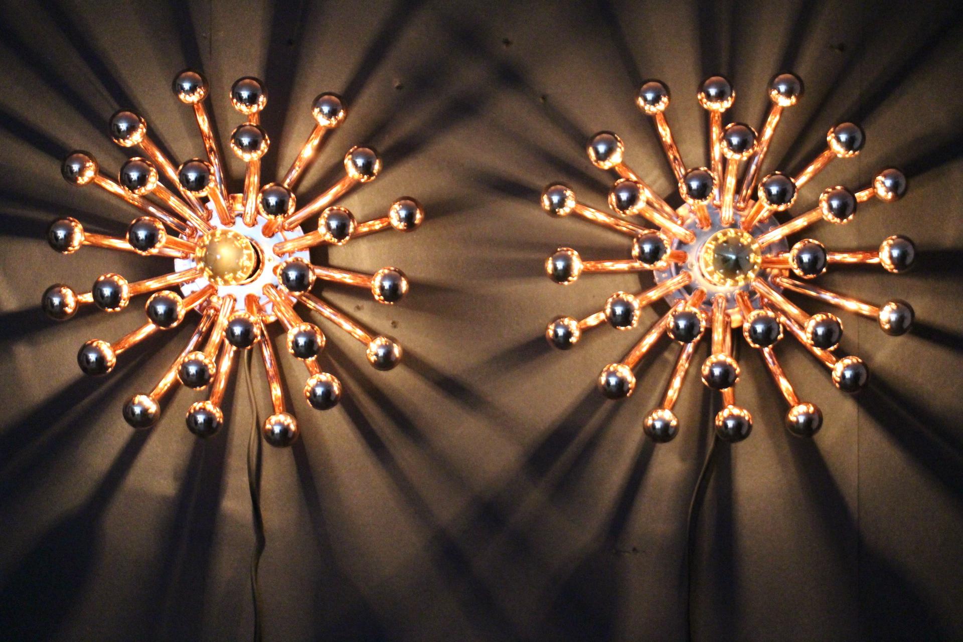 31 cm Pink Gold Pistillo Chandeliers Table Lamps or Wall Lamps By Valenti Milano For Sale 5