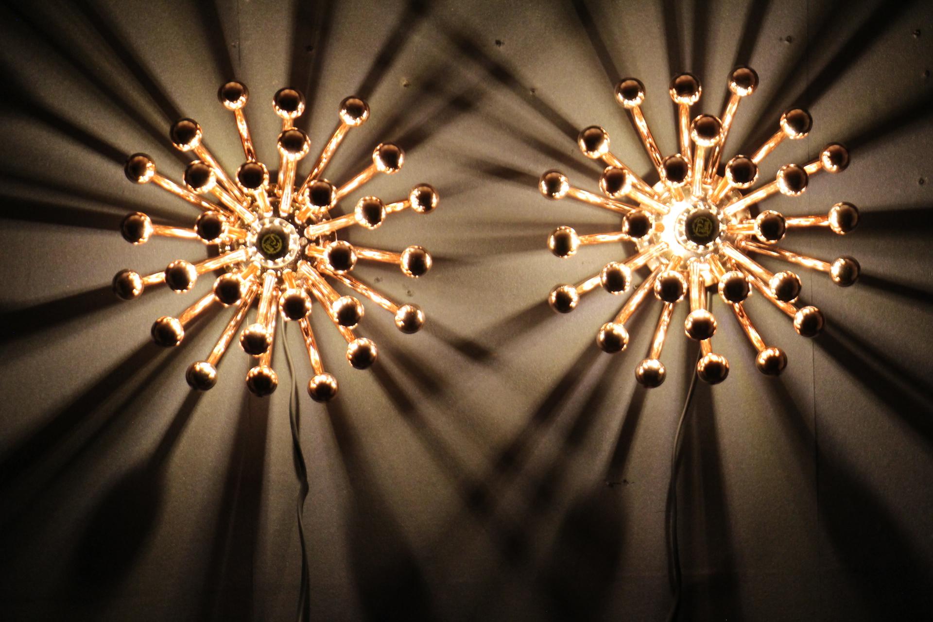 31 cm Pink Gold Pistillo Chandeliers Table Lamps or Wall Lamps By Valenti Milano For Sale 11