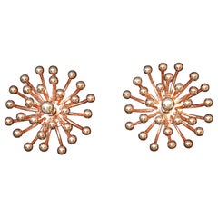 31 cm Pink Gold Pistillo Chandeliers Table Lamps or Wall Lamps By Valenti Milano