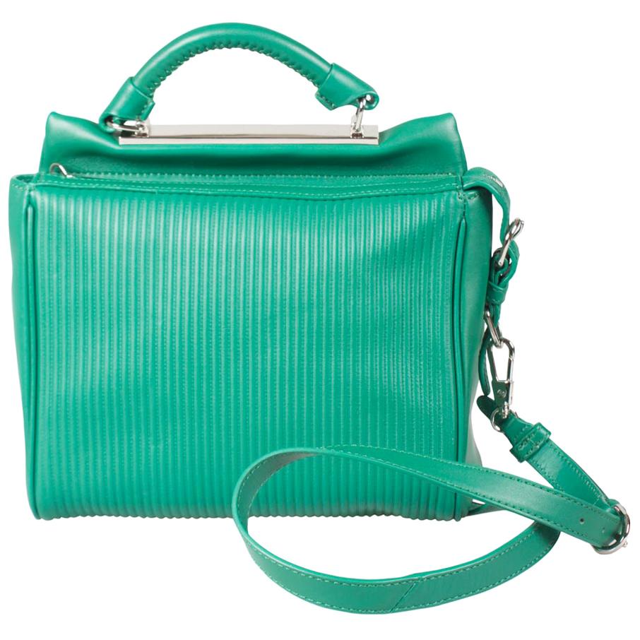 3.1 Philip Lim Green Leather Ryder Top Handle Bag For Sale
