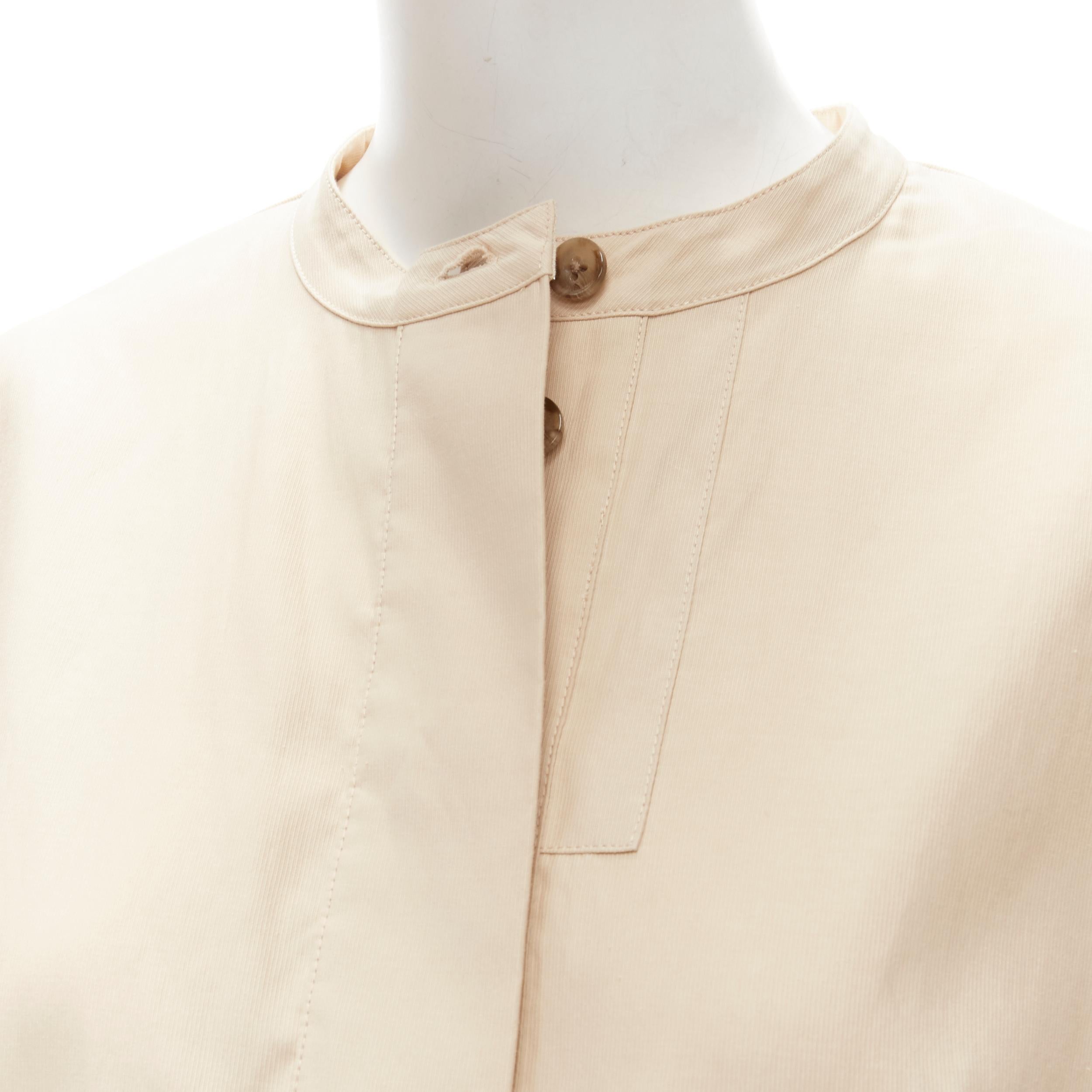 Robe cocon surdimensionnée 3.1 PHILLIP LIM en coton mélangé beige avec nœud papillon taille US 2 S Pour femmes en vente