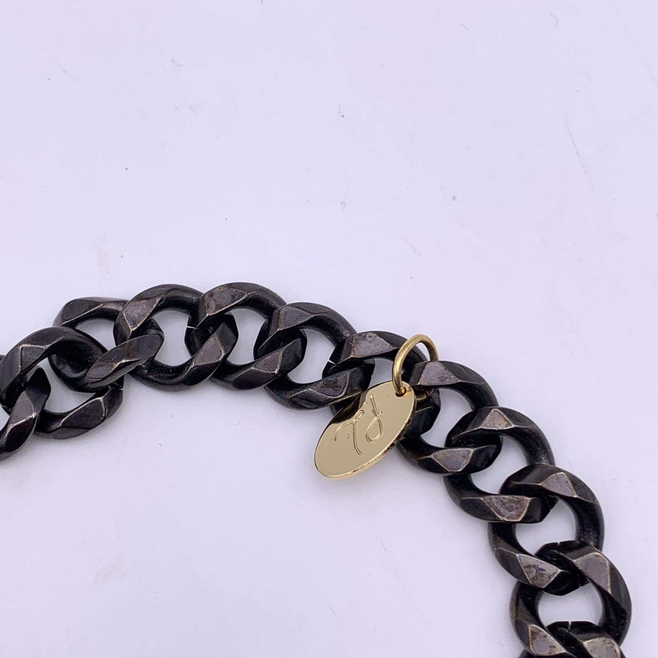 Donna 3.1 Phillip Lim - Collana con collare in metallo dorato e pelle beige in vendita