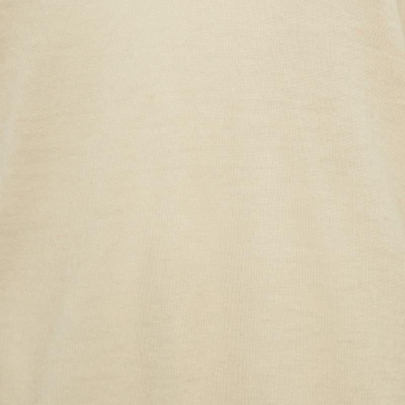 3.1 Phillip Lim Beige Wollmischung Pullover mit V-Ausschnitt M Damen im Angebot