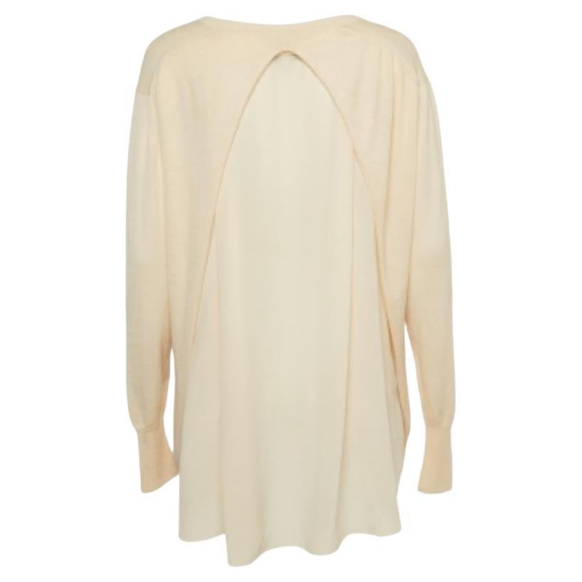 3.1 Phillip Lim Beige Wollmischung Pullover mit V-Ausschnitt M