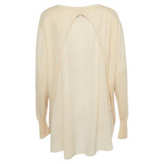 3.1 Phillip Lim Beige Wollmischung Pullover mit V-Ausschnitt M