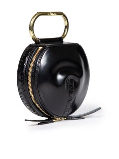 3.1 Phillip Lim Black Alix Circle Top Handle Bag