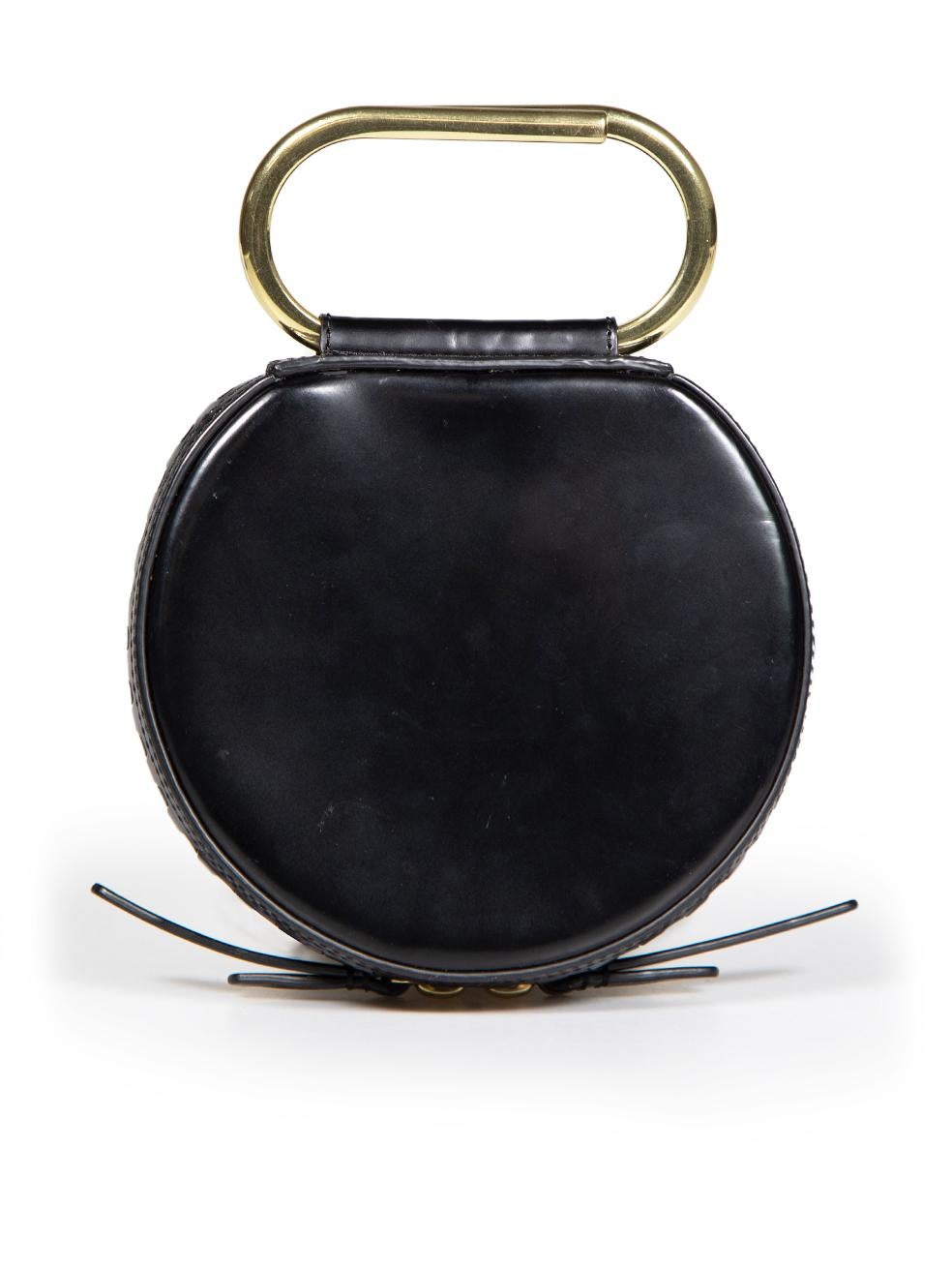 3.1 Phillip Lim Black Alix Circle Top Handle Bag In Excellent Condition For Sale In London, GB