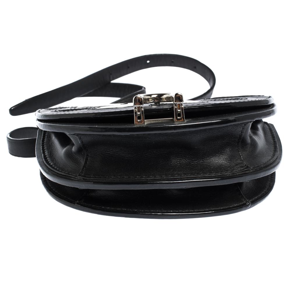 3.1 Phillip Lim Black Leather Belt Bag In Good Condition In Dubai, Al Qouz 2