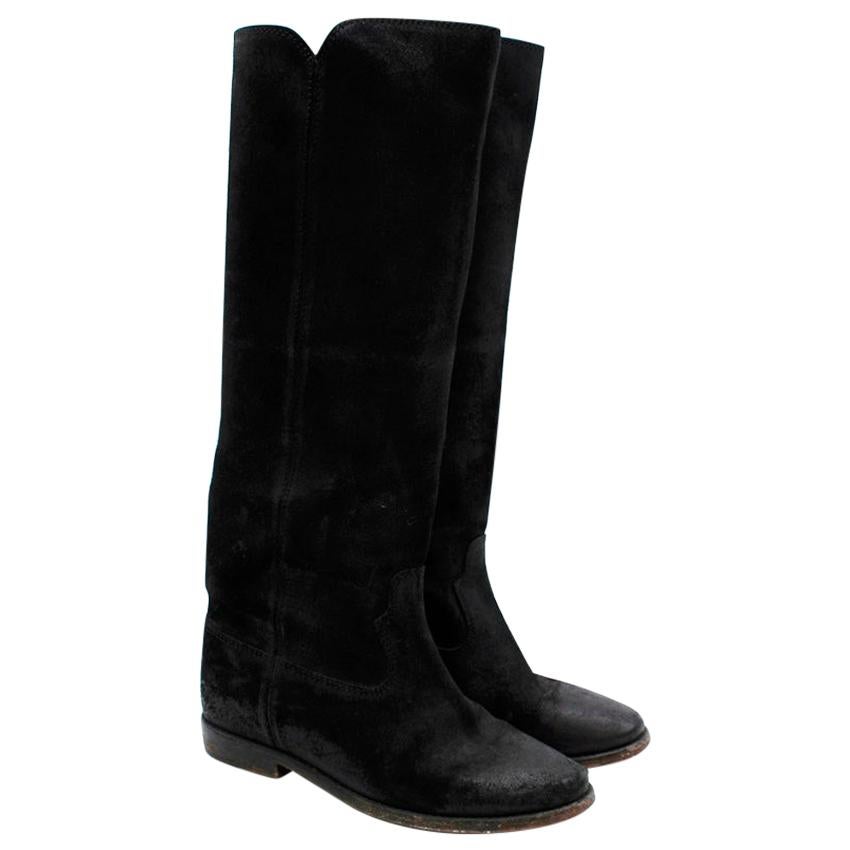 3.1 Phillip Lim Black Leather Heeled Boots - Size 38 For Sale