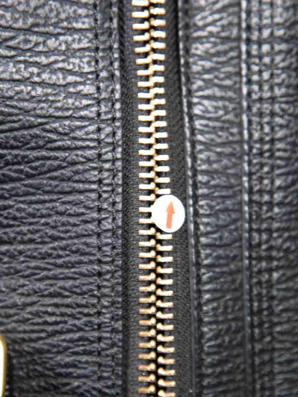 3.1 Phillip Lim Black Leather Pashli Zip Detailed Satchel For Sale 3