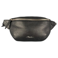 3.1 PHILLIP LIM Black Pebble Grain Leather Belt Bag