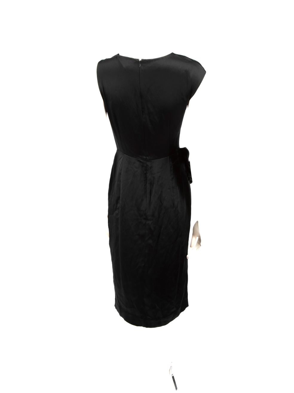 3.1 Phillip Lim Black Silk Embellished Bow Dress Size XS In Good Condition For Sale In London, GB
