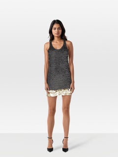 3.1 Phillip Lim Black Silk Matte Sequin Mini Dress Size M