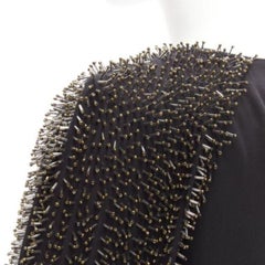 3.1 Phillip Lim top nero con maniche raglan impreziosite da perline US2 S