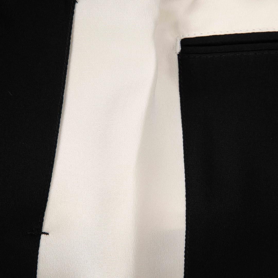 Women's 3.1 Phillip Lim Black Stripe Zip Detail Trousers Size XXS For Sale