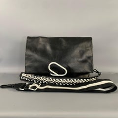 3.1 Sac à bandoulière en cuir noir et blanc PHILLIP LIM