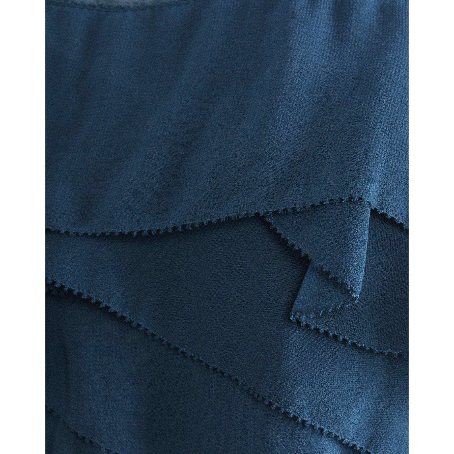 3.1 Phillip Lim Blue Chiffon Draped Cowl Detail Sleeveless Maxi Dress S In New Condition In Dubai, Al Qouz 2
