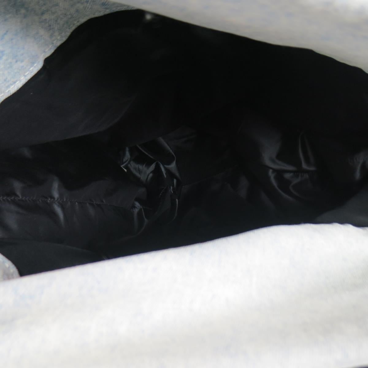 3.1 PHILLIP LIM Blue Denim Black Leather 31 Hour Bag 1