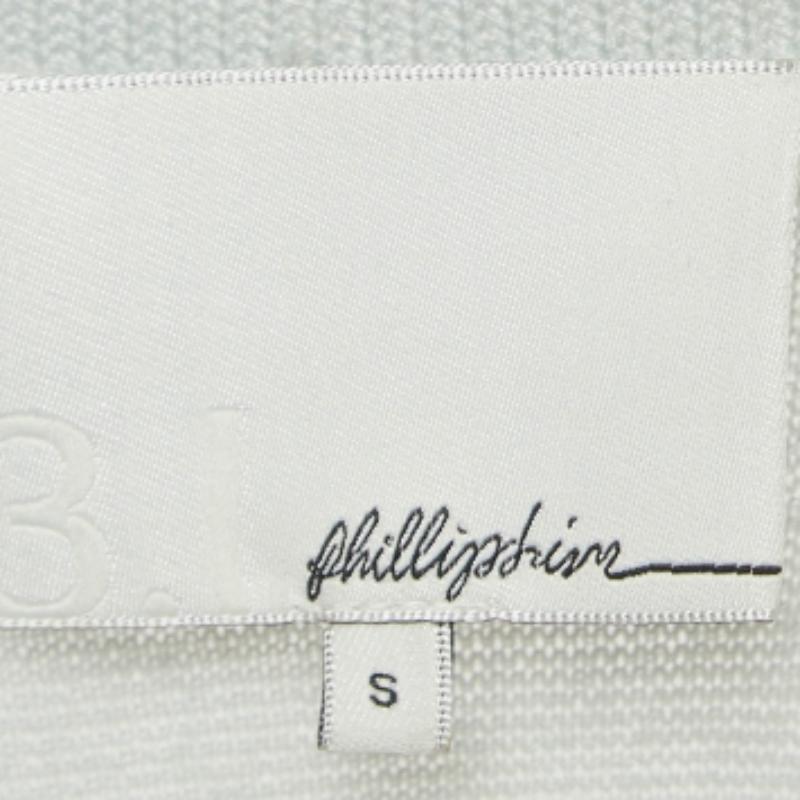 3.1 Phillip Lim Blauer Pullover mit Rundhalsausschnitt aus Merinowolle S im Zustand „Gut“ im Angebot in Dubai, Al Qouz 2