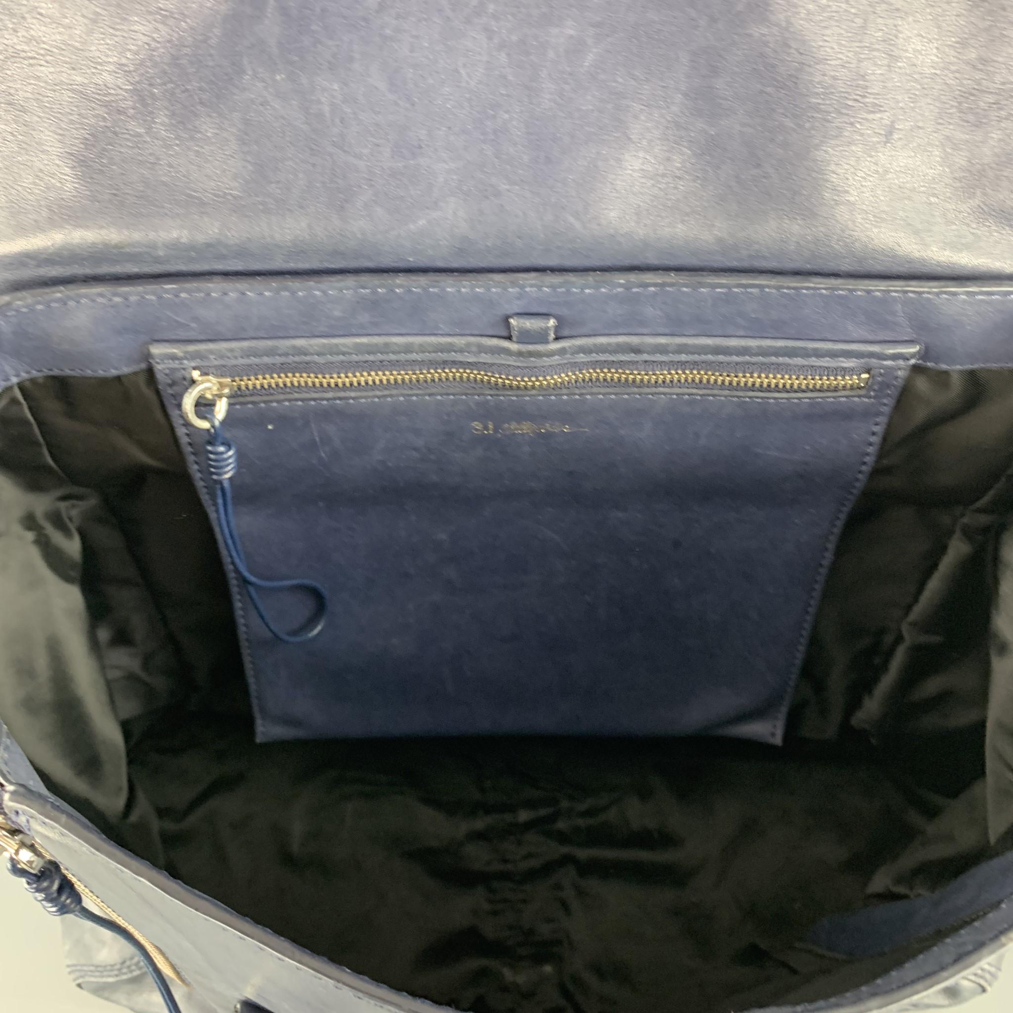 3.1 PHILLIP LIM Blue Soft leather Pashli Top Handles Handbag Bag  3