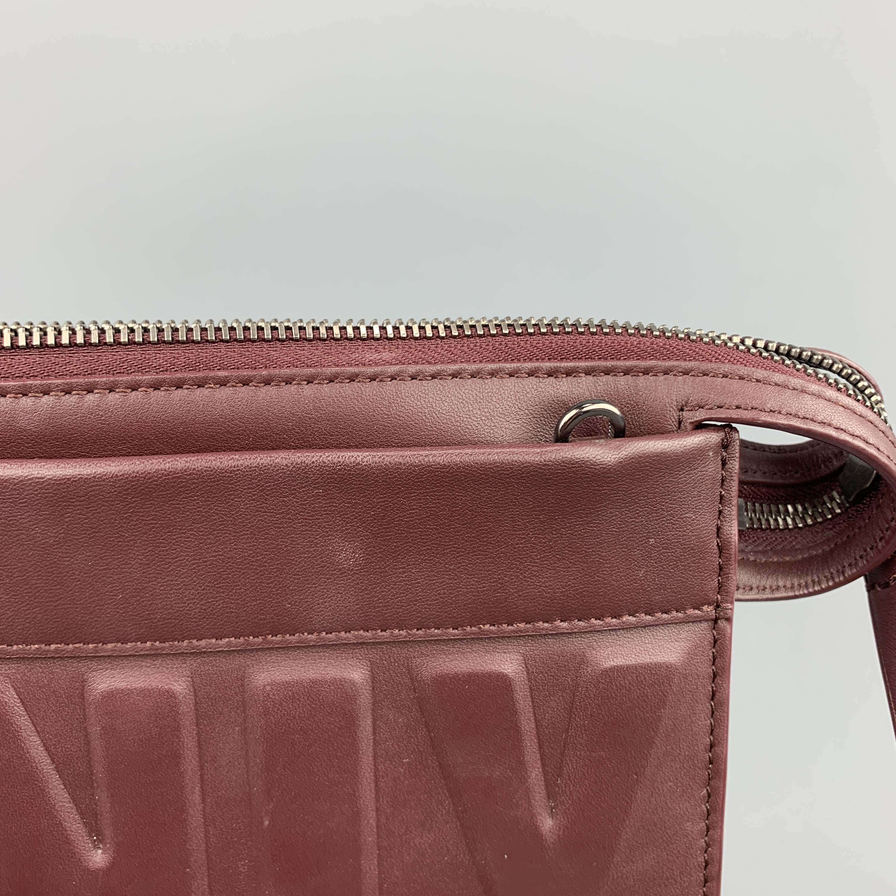 3.1 PHILLIP LIM Burgundy Leather CASH ONLY Clutch Handbag 5