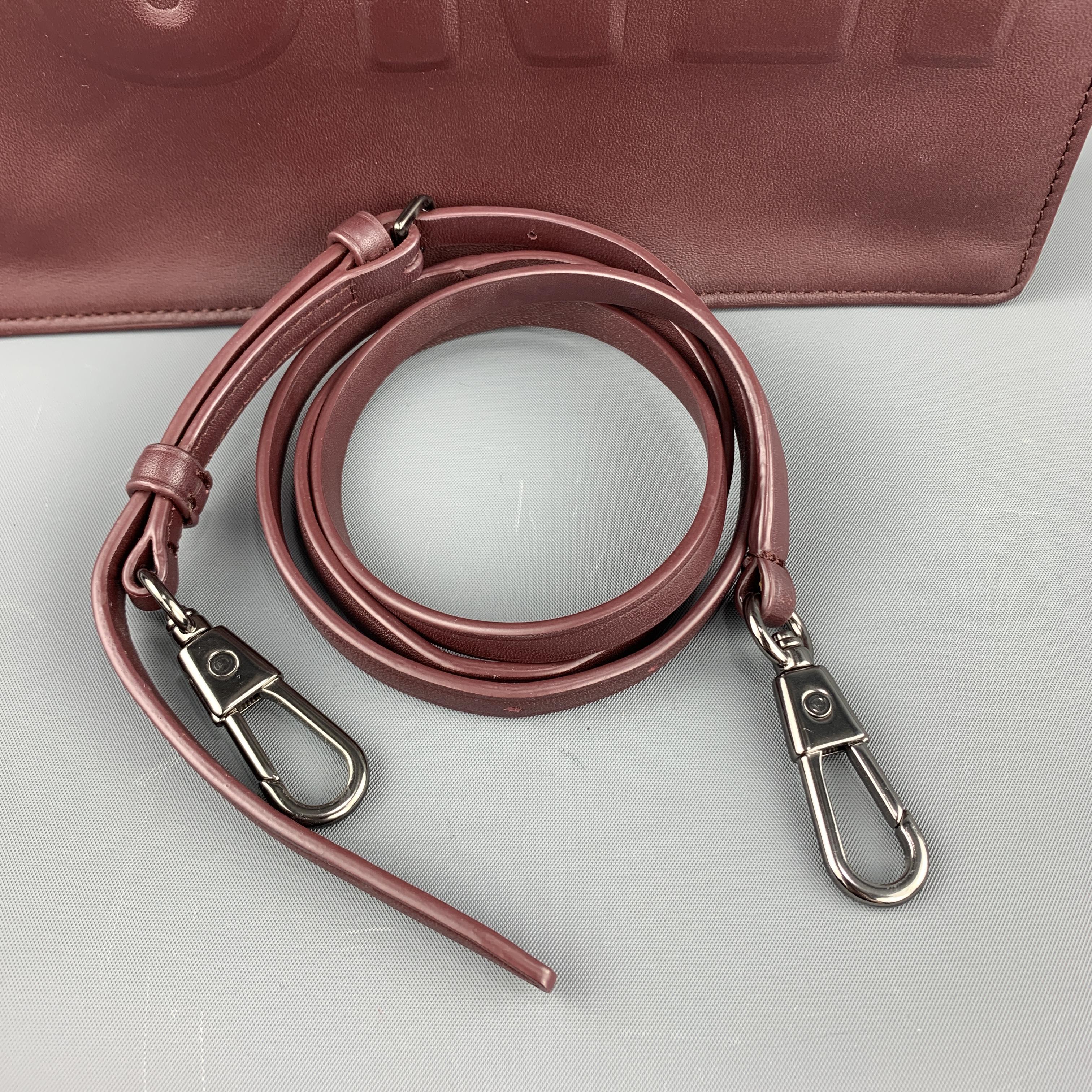 3.1 PHILLIP LIM Burgundy Leather CASH ONLY Clutch Handbag 4