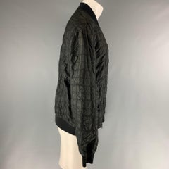 3.1 PHILLIP LIM Chest Size M Black Quilted Silk Windbreaker Jacket