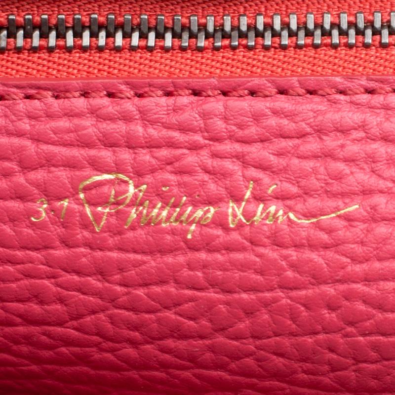 3.1 Phillip Lim Coral Pink Leather Mini Pashli Top Handle Shoulder Bag 2
