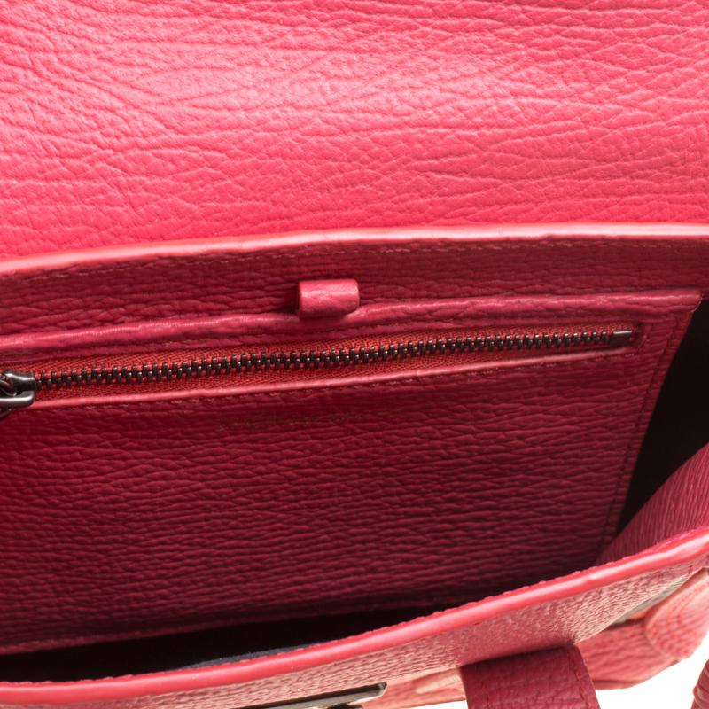 3.1 Phillip Lim Coral Pink Leather Mini Pashli Top Handle Shoulder Bag 3