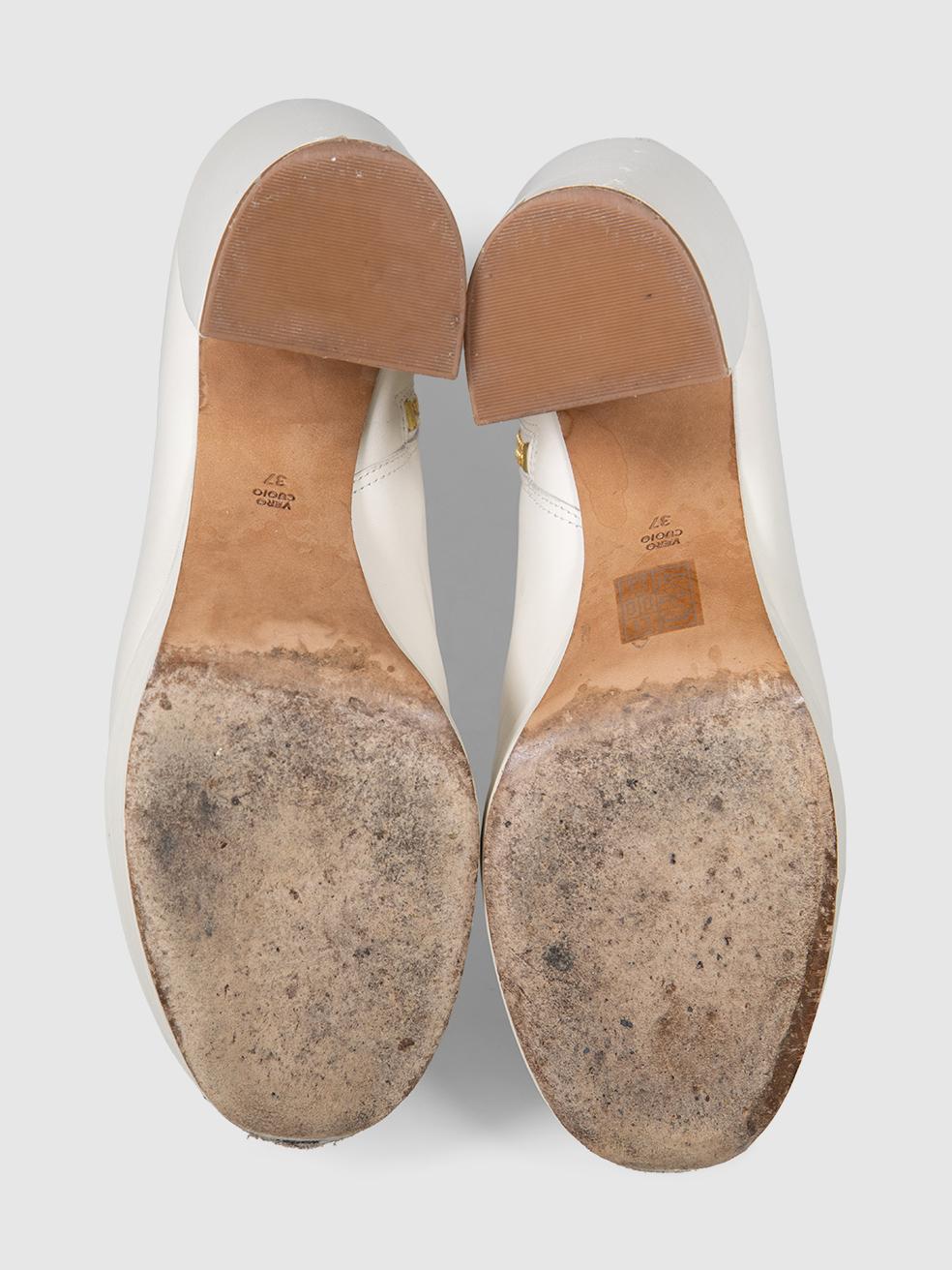 3.1 Phillip Lim Bottes Naomi zippées en cuir crème Taille IT 37 Pour femmes en vente