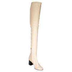 3.1 Phillip Lim Cream Nadia Over The Knee Boots Size IT 36