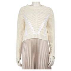 3.1 Phillip Lim Jersey de punto crudo con detalle trenzado Talla M